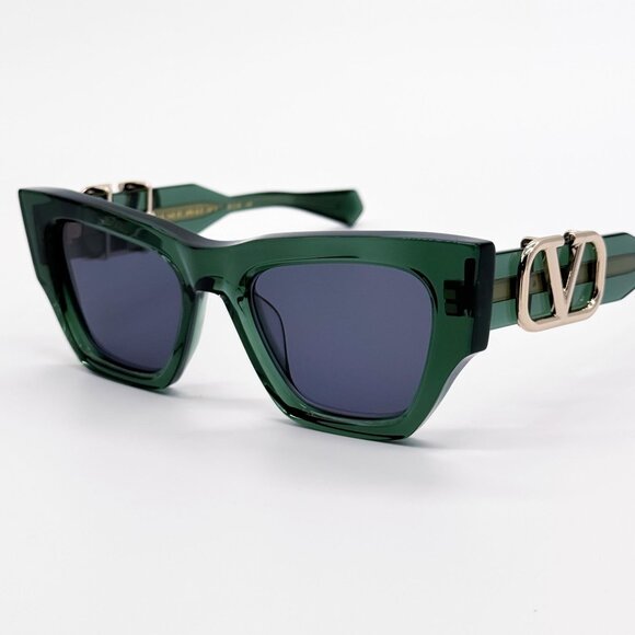NEW VALENTINO SUNGLASSES VLS-166D GREEN WOMEN CAT EYE EYEWEAR main image 10